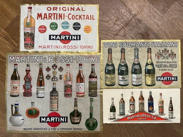 Martini & Rossi, Torino. Tre fogli pubblicitari